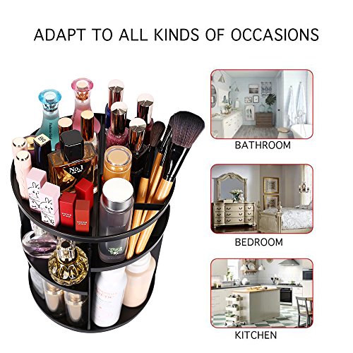 sanipoe 360 Rotating Makeup Organizer - spaceinvaderbeauty