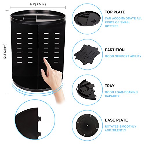 sanipoe 360 Rotating Makeup Organizer - spaceinvaderbeauty