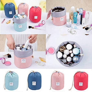 EUOW Travel Cosmetic Bags Barrel Makeup Bag - spaceinvaderbeauty