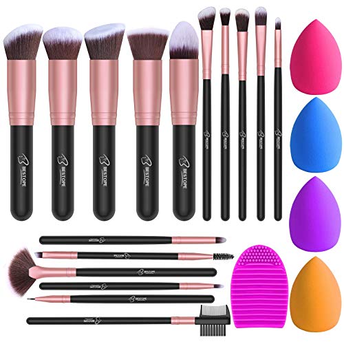 BESTOPE Makeup Brushes 16PCs - spaceinvaderbeauty