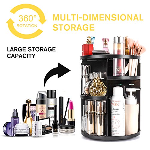 sanipoe 360 Rotating Makeup Organizer - spaceinvaderbeauty