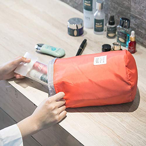 EUOW Travel Cosmetic Bags Barrel Makeup Bag - spaceinvaderbeauty